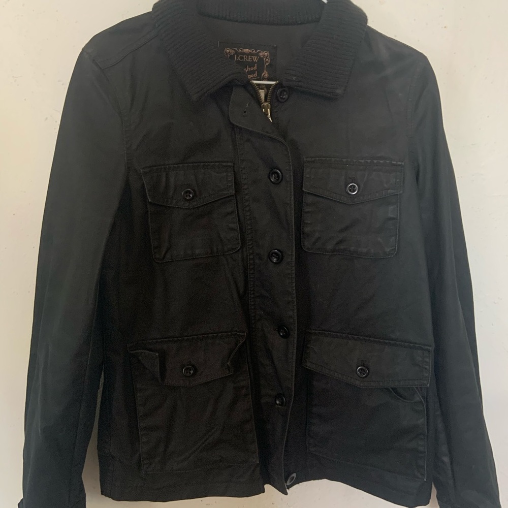 J.Crew wax cotton utility jacket